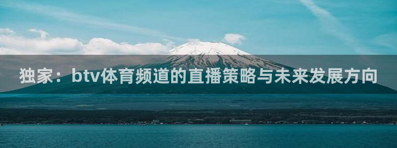 独家：btv体育频道的直播策略与未来发展方向